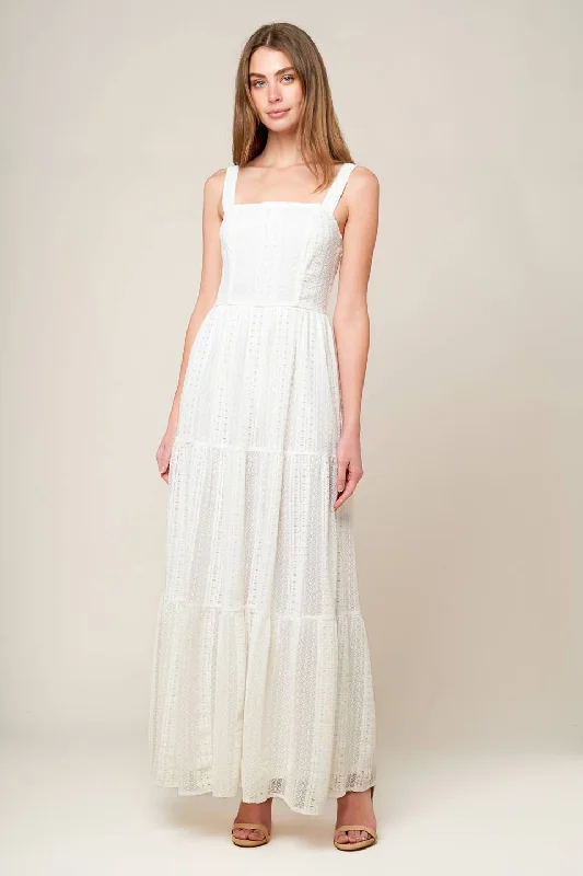 Summer-ready fashion for stylish women   AFTER THE RAIN WHITE LACE MAXI DRESS