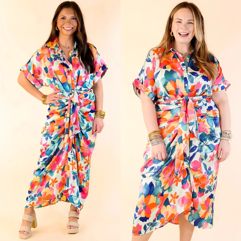 Stylish women’s clothing designed for comfort   Beautiful Flora Floral Print Button Up Maxi Dress in Mint Green