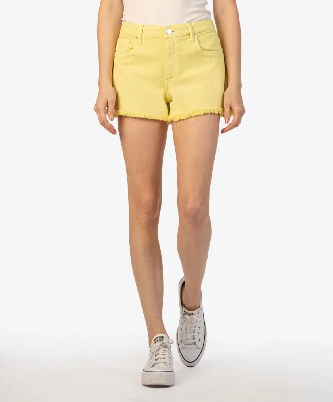 Fashion pieces that complement every woman’s style   Jane High Rise Short In Lemon Drop