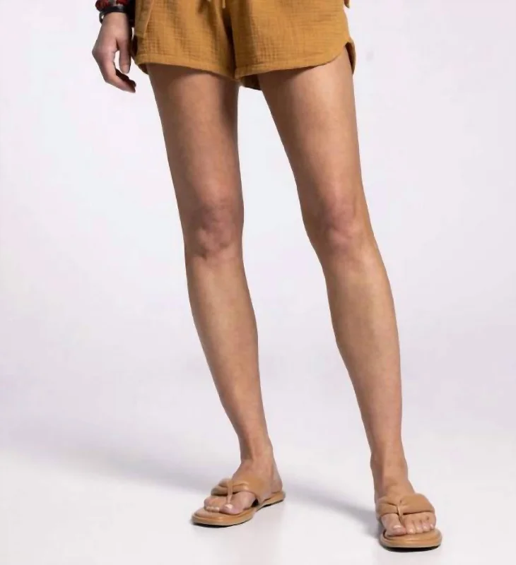 Stylish plus-size clothing for women   Jackson Shorts In Mustard