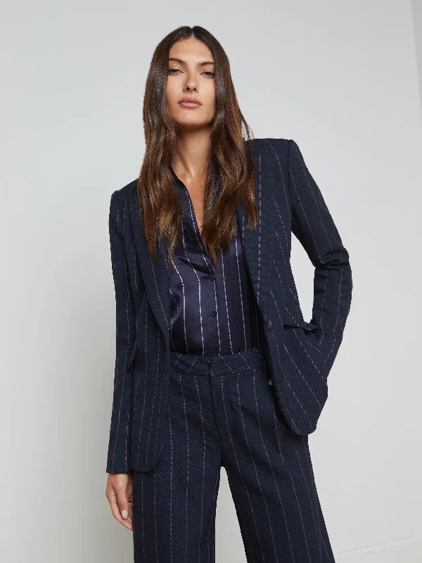 Get noticed with eye-catching women’s fashion   Chamberlain Pinstriped Blazer