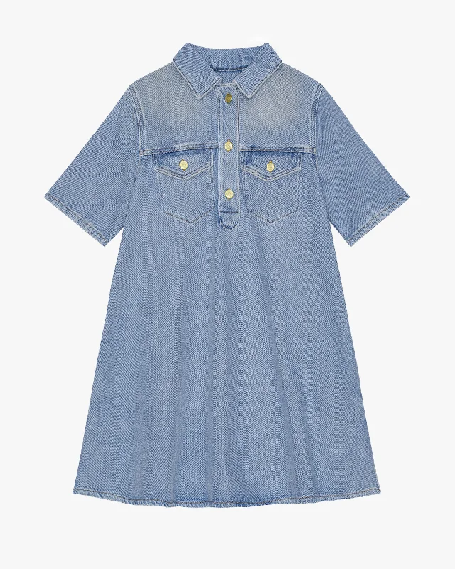 Stylish clothing designed to flatter every woman   Heavy Denim Mini Dress
