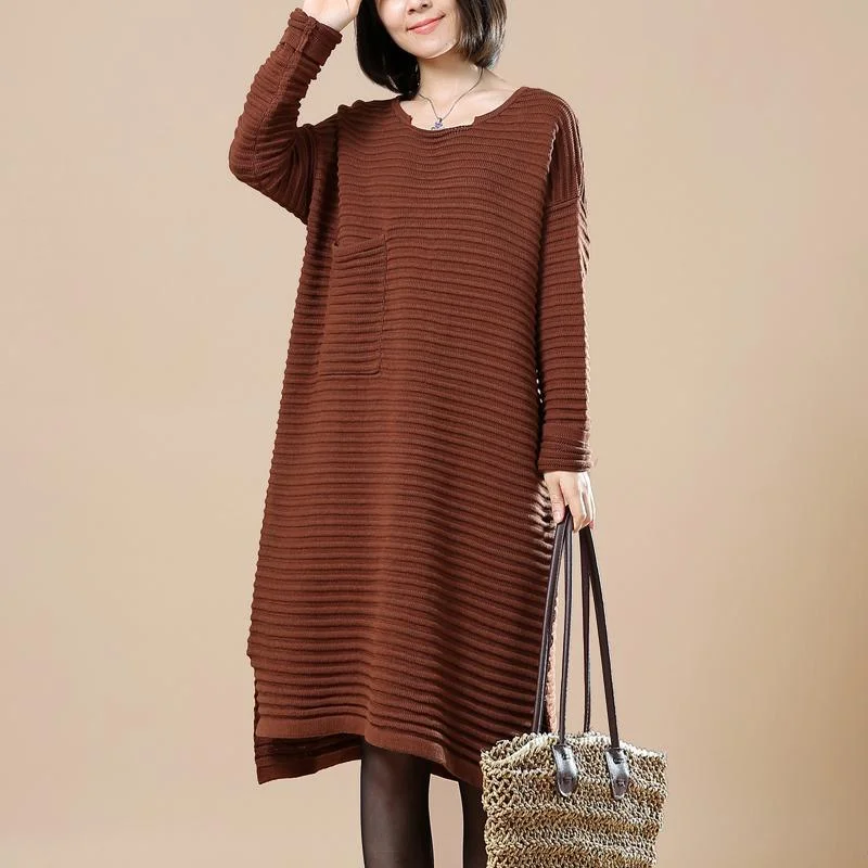 Chocolate sweaters long plus size sweater dresses