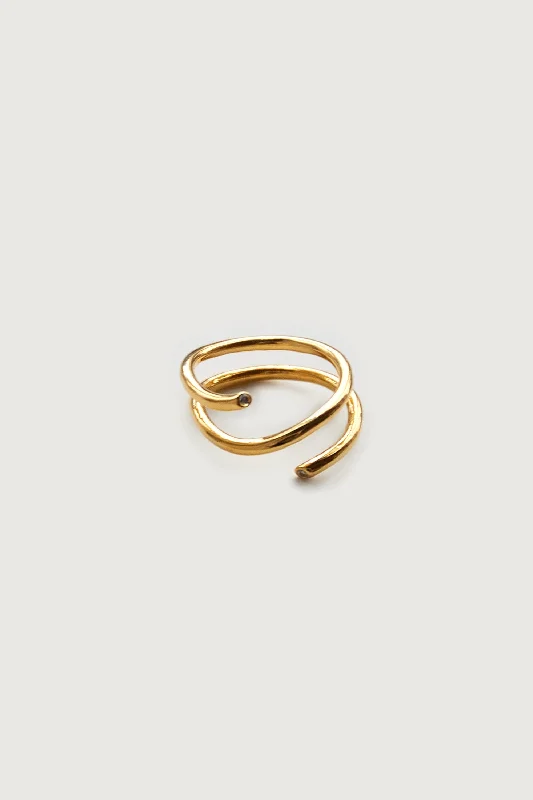 Stylish and comfortable outfits for women   COIL SHAPE RING