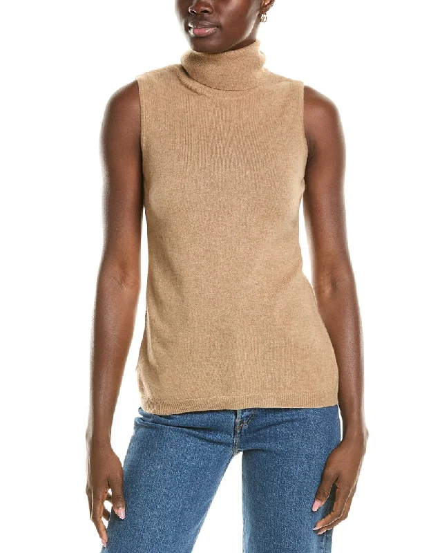 Iconic women’s outfits that never go out of style   Forte Cashmere Sleeveless Turtleneck Cashmere Sweater