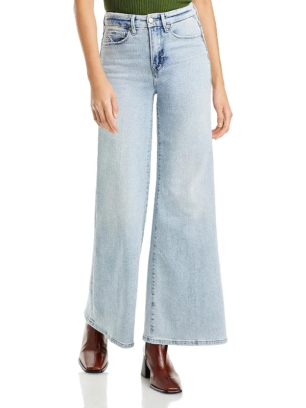 Summer-ready fashion for stylish women   Womens High Rise Light Wash Wide Leg Jeans
