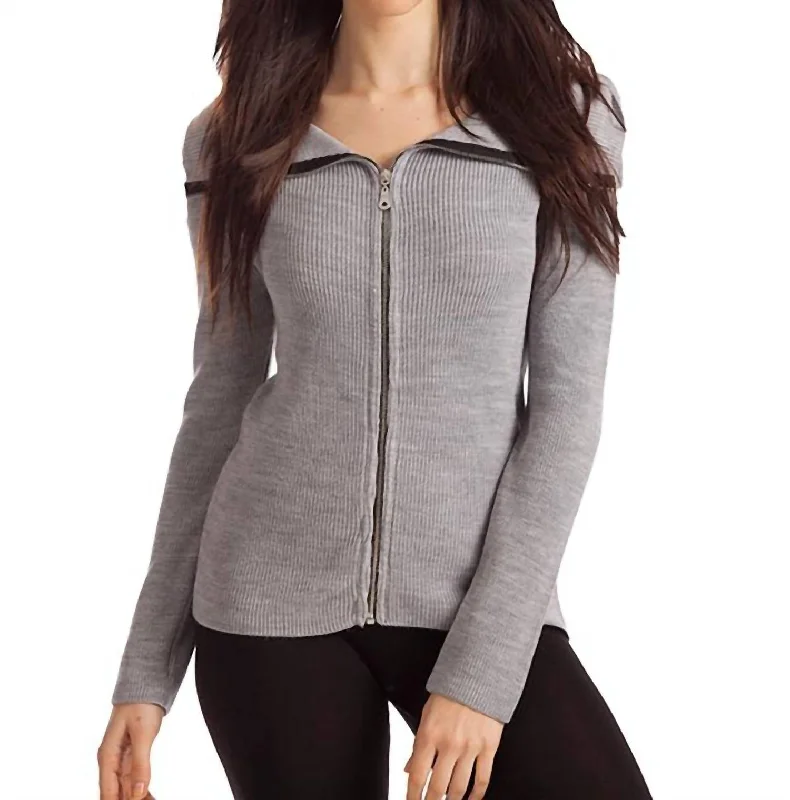 Perfect fashion pieces for the busy woman   James Ribbed Bell Sleeve Top In Gray