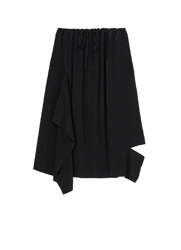 Elegant evening wear for special events   CREPE de CHINE RIGHT DRAPE SKIRT