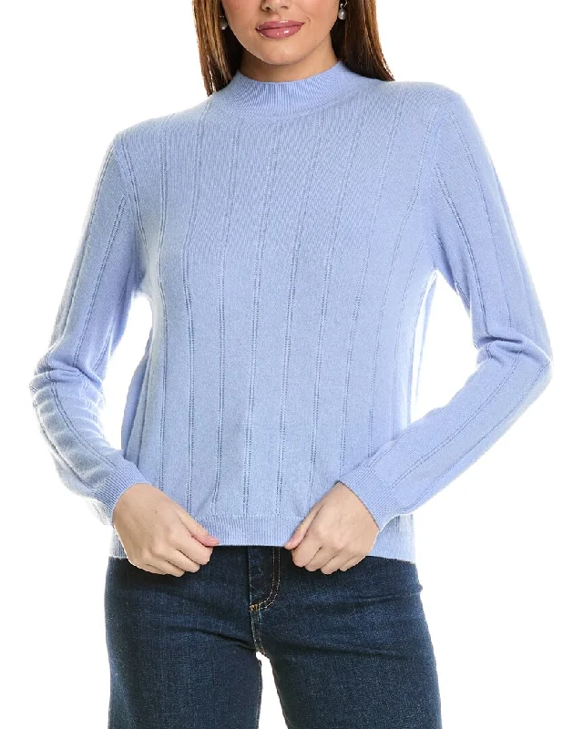 High-quality women’s wear for everyday elegance   Amicale Cashmere Wide Rib Cashmere Sweater