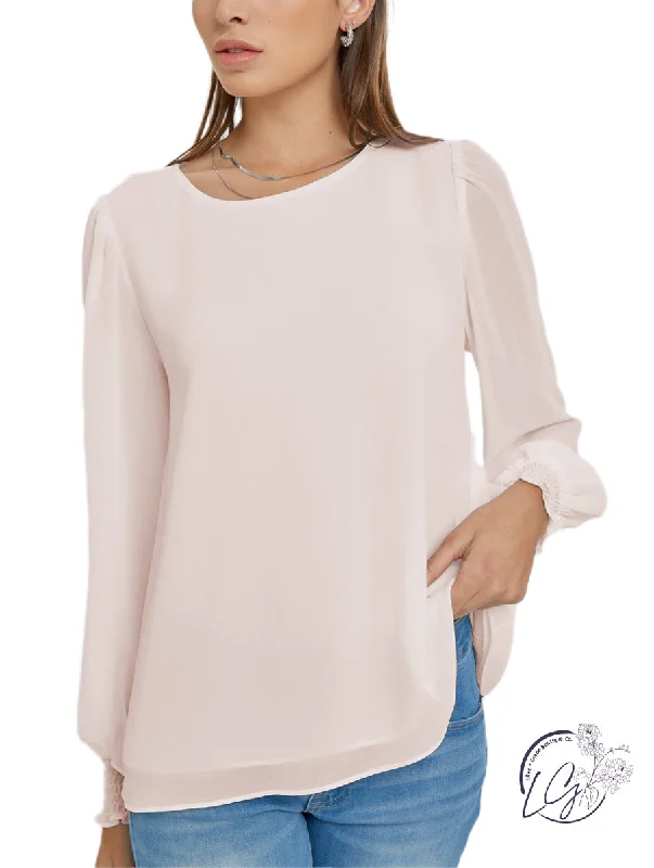 A perfect wardrobe for fashionable women   Stylish Cuffed Sleeve Top